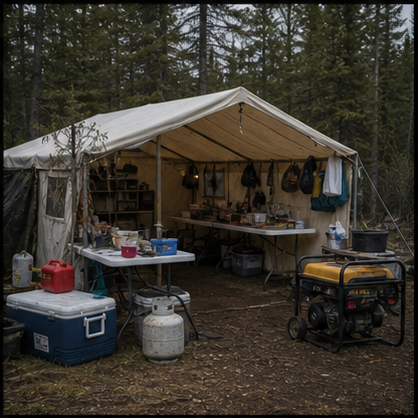 Bush Camp / Kitchen Tent location reference