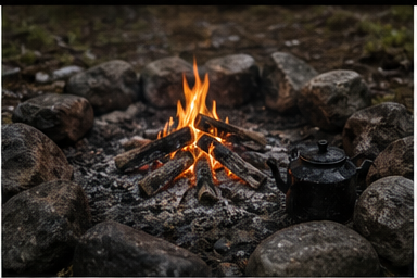 Campfire / fire pit visual reference