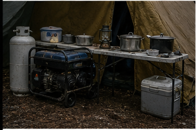 Kitchen tent gear visual reference