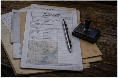 Mining recorder paperwork visual reference