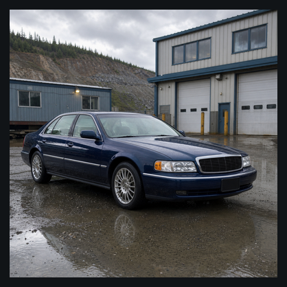 Blue/fancy car (owner TBD) working visual reference