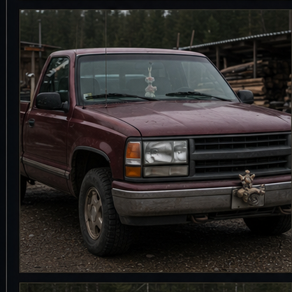 Gabe's truck working visual reference