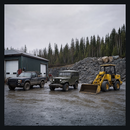 Pitt service vehicles working visual reference